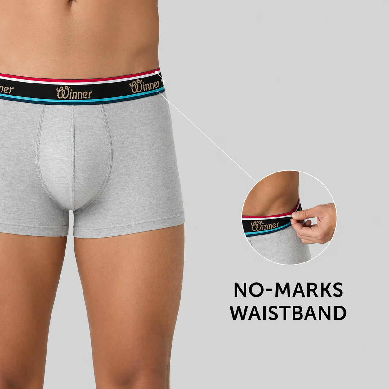 Men's Grey Luxury Boxer - 43713