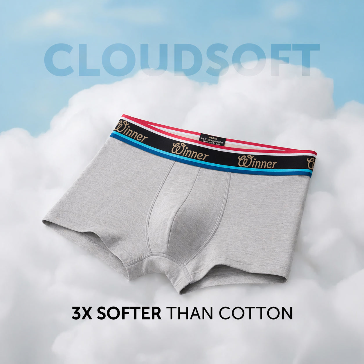 Men's Grey Luxury Boxer - 43713