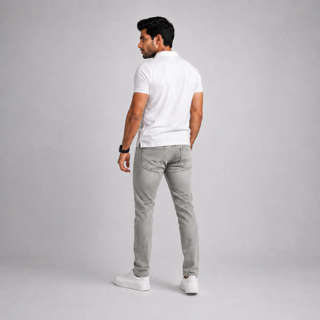 Winner Men's  Grey-1 Denim Pant - 43820
