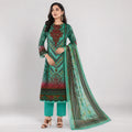 Winner Ladies 3Pc  Green-1 Print Unstitched Kurta Set - 55766
