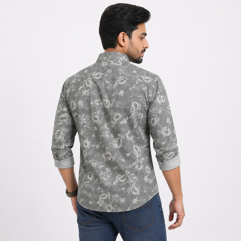 Winner Men's Green Aop Casual Shirt - 80299