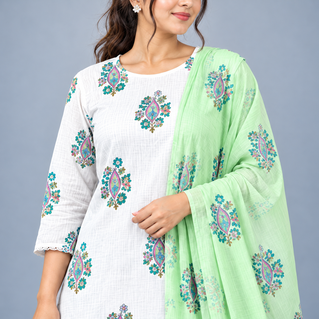 Winner Women's Green White 3 Pcs 80374