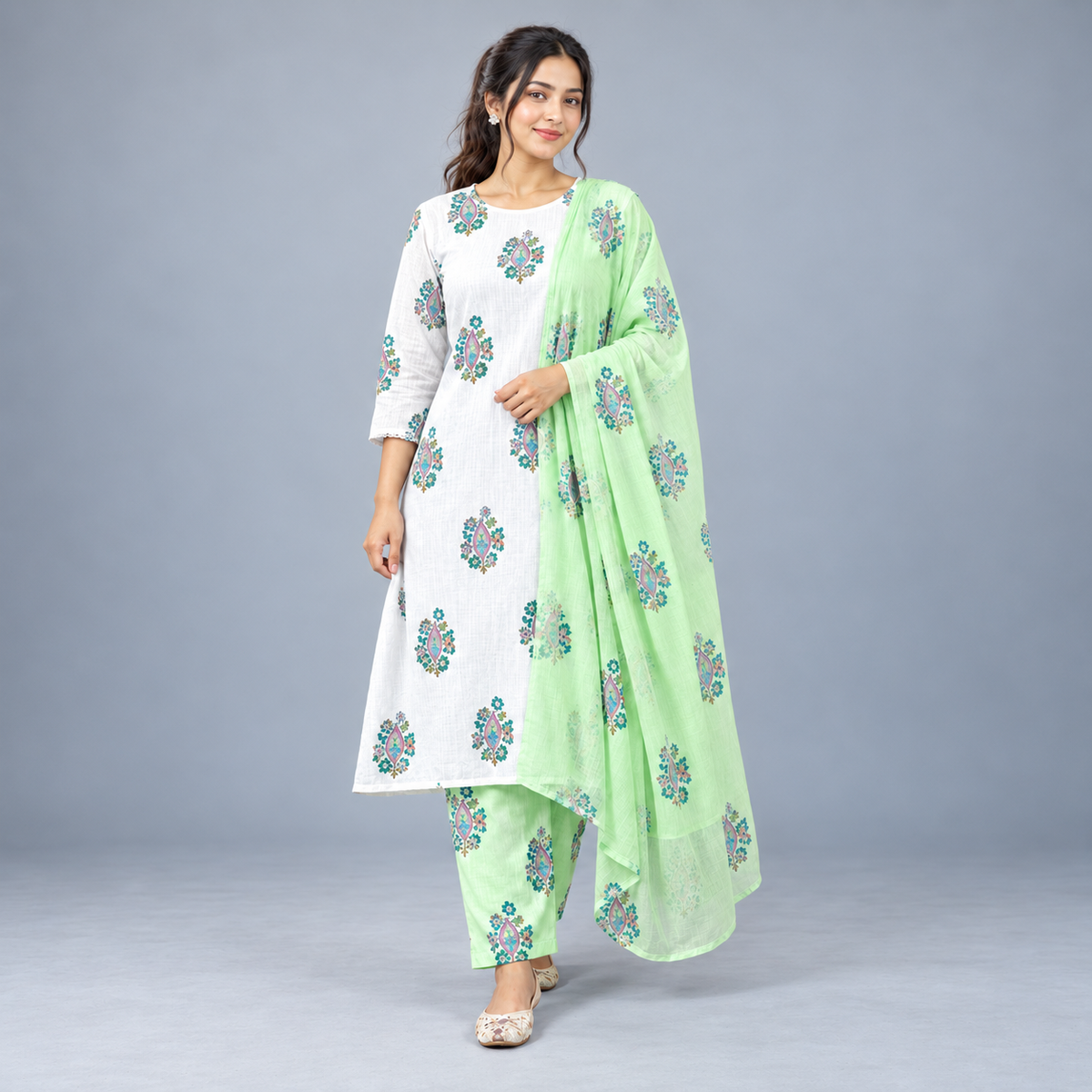 Winner Women's Green White 3 Pcs 80374