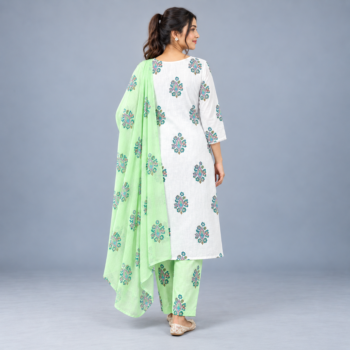 Winner Women's Green White 3 Pcs 80374