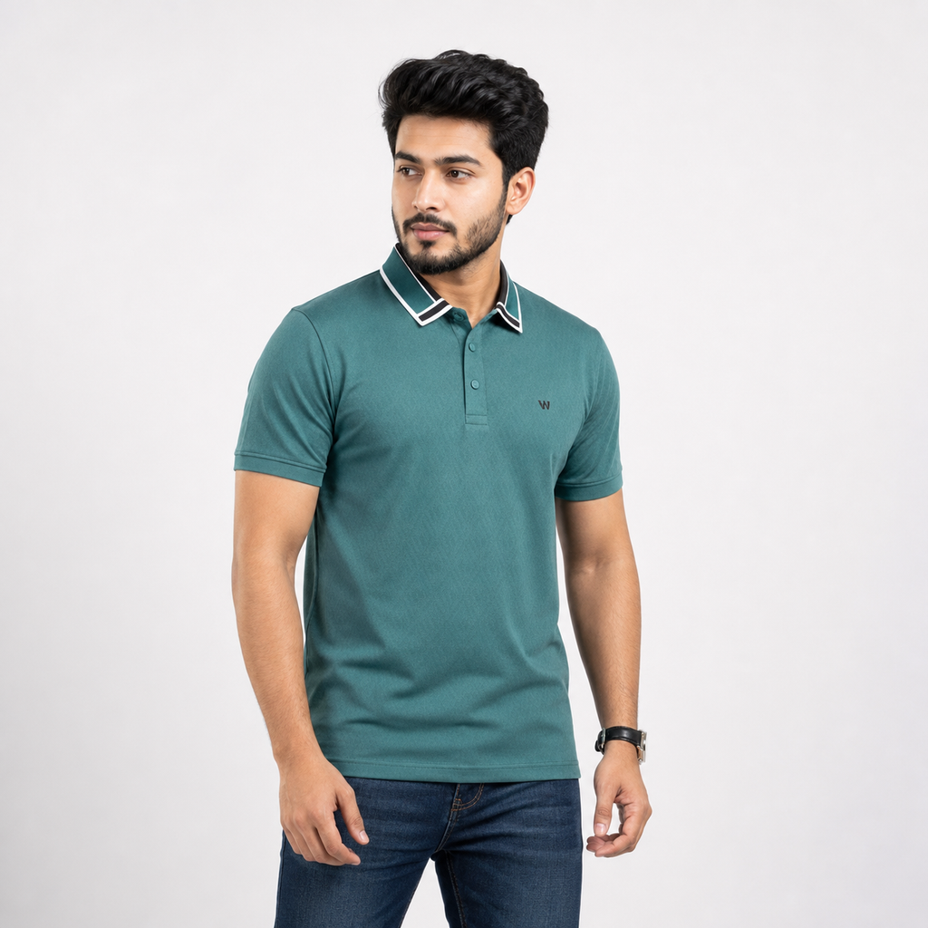 Winner's Men'S Green C-18 Polo Shirt - 80061