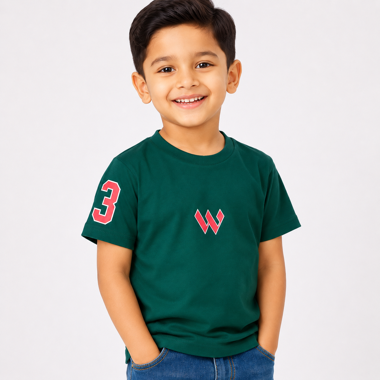 Winner Green Boys T Shirt-73896