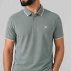 MEN's GREEN POLO T-SHIRT - 73543