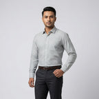 Winner Grey white Stripe Shirt - 73823