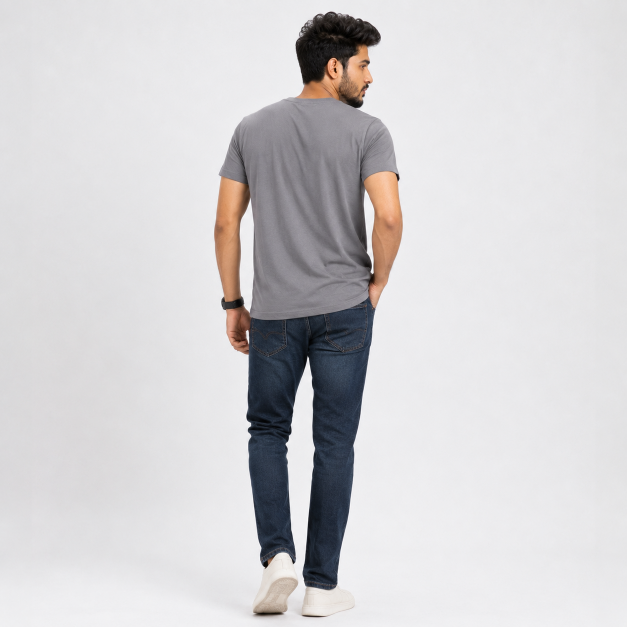 Winner Men's Grey-21 T-Shirt -73316