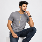 Winner Men's Grey-21 T-Shirt -73316