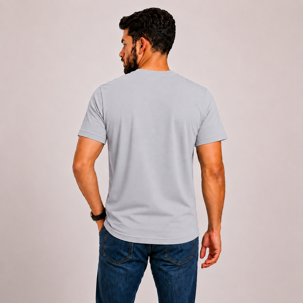 Grey Slim Winner Men'S T Shirt - 73328