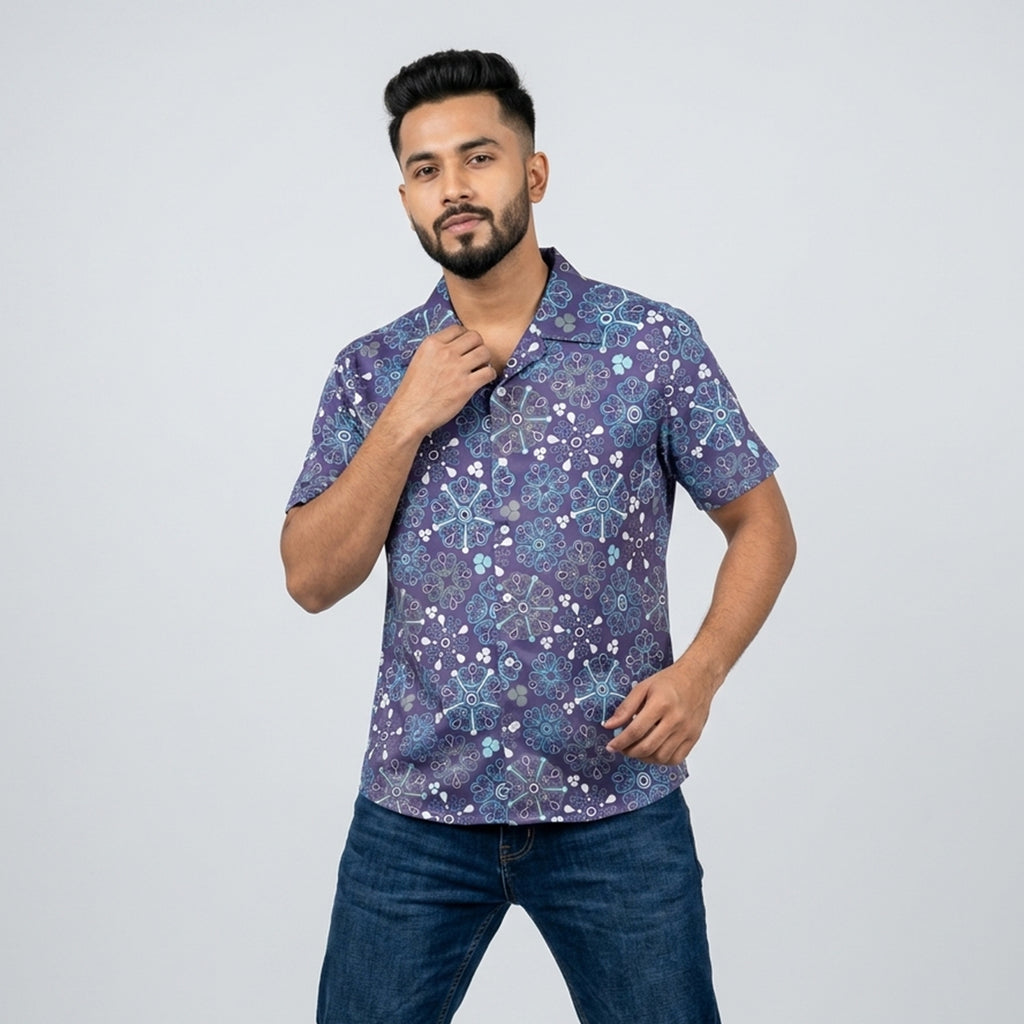 Winner MEN'S Heritage Flow  CASUALHalf Sleeve  SHIRT- 80069