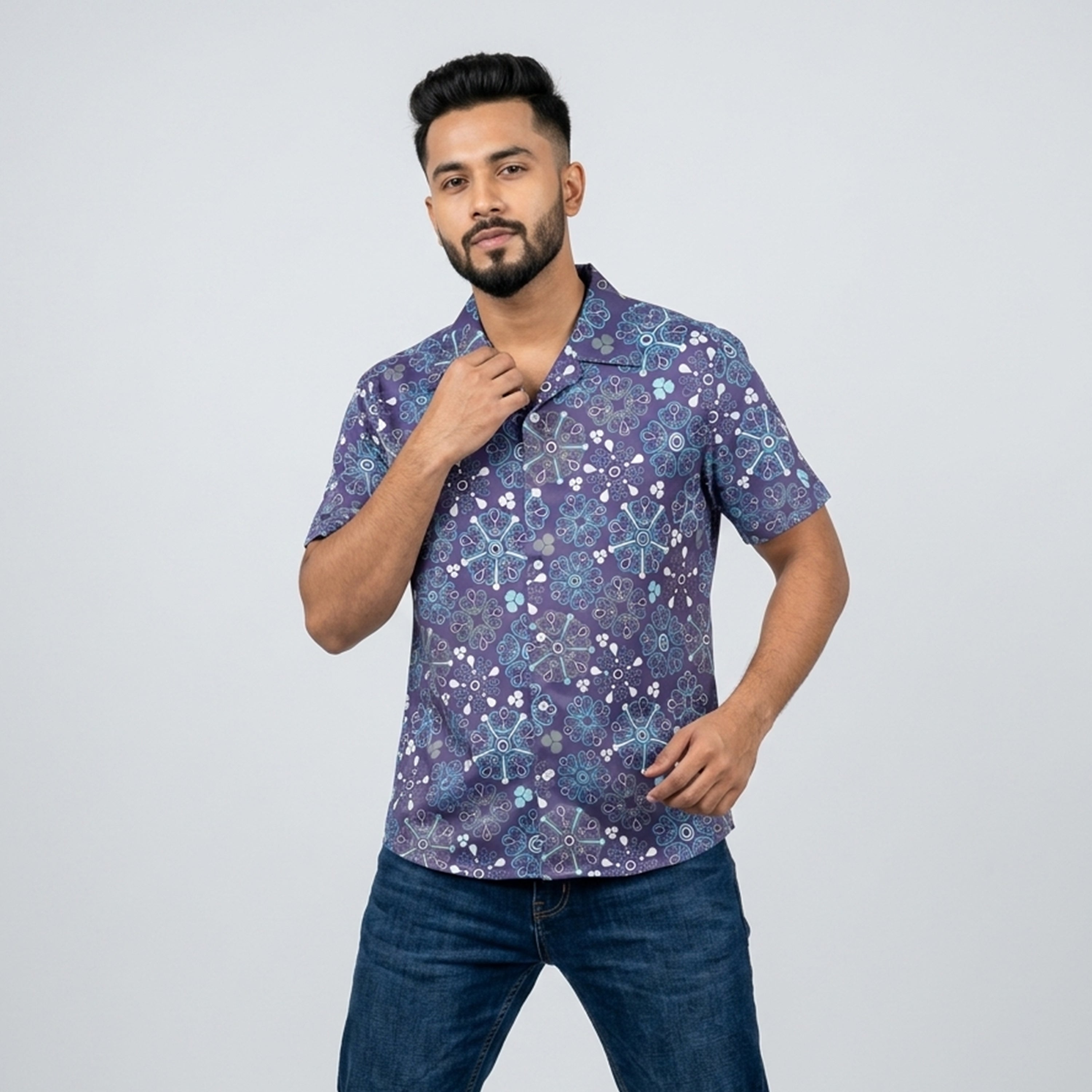 Winner MEN'S Heritage Flow  CASUALHalf Sleeve  SHIRT- 80069