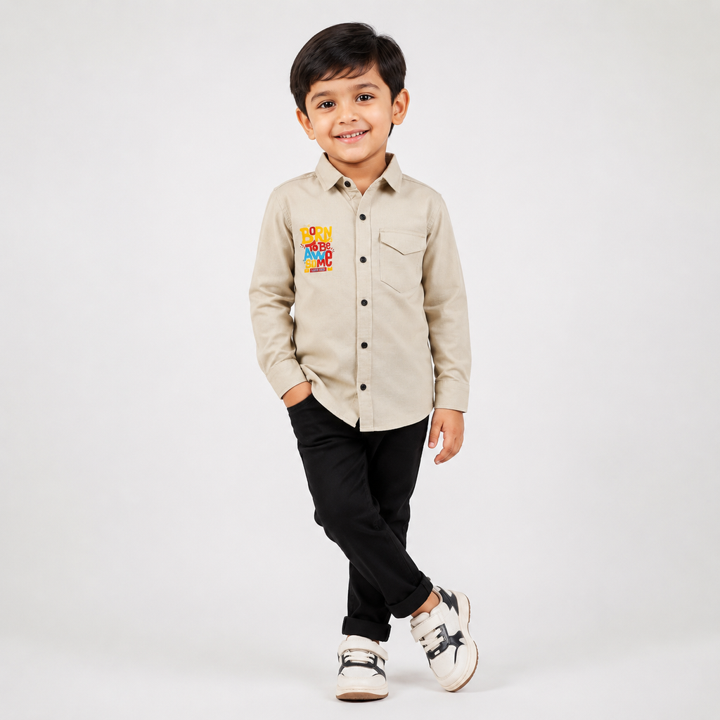 Winner Ivory Kid's Shirt- 80010
