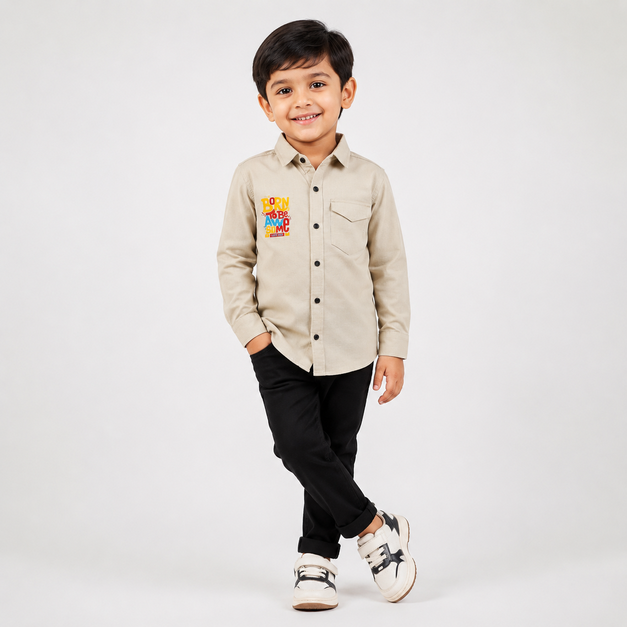 Winner Ivory Kid's Shirt- 80010
