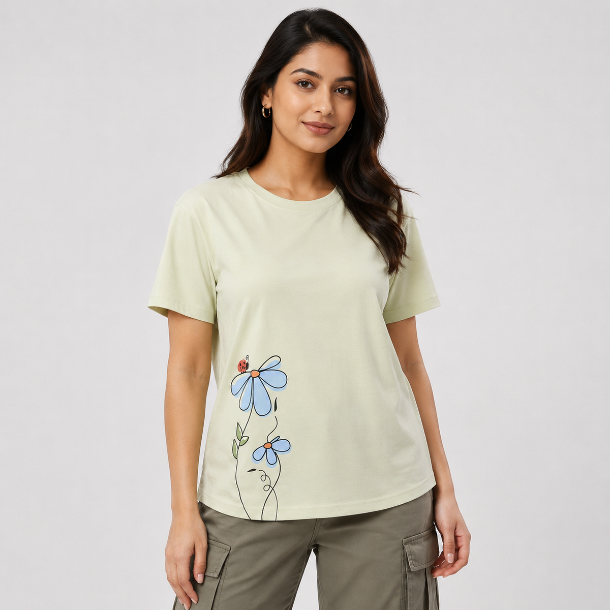 Winner Women's Lime Cream 12 0312 TPG T Shirt 80271