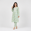 Winner lemon-AOP Ladies Kurti - 80186