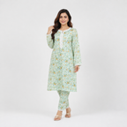 Winner lemon-AOP Ladies Kurti - 80186