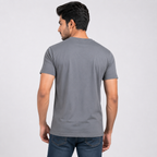 Winner Men's Lava Grey China V-Neck T-Shirt - 80215