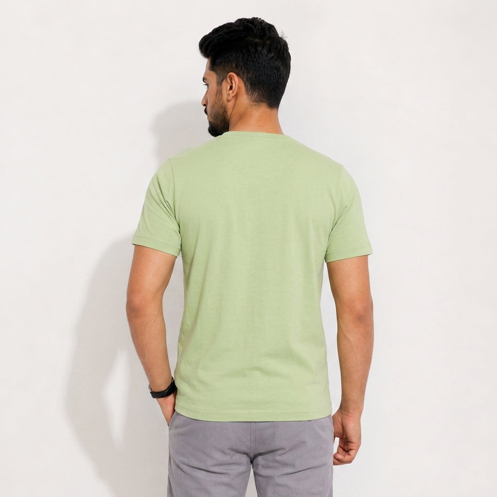 Leaf Green Slim Winner Men'S T Shirt - 73879
