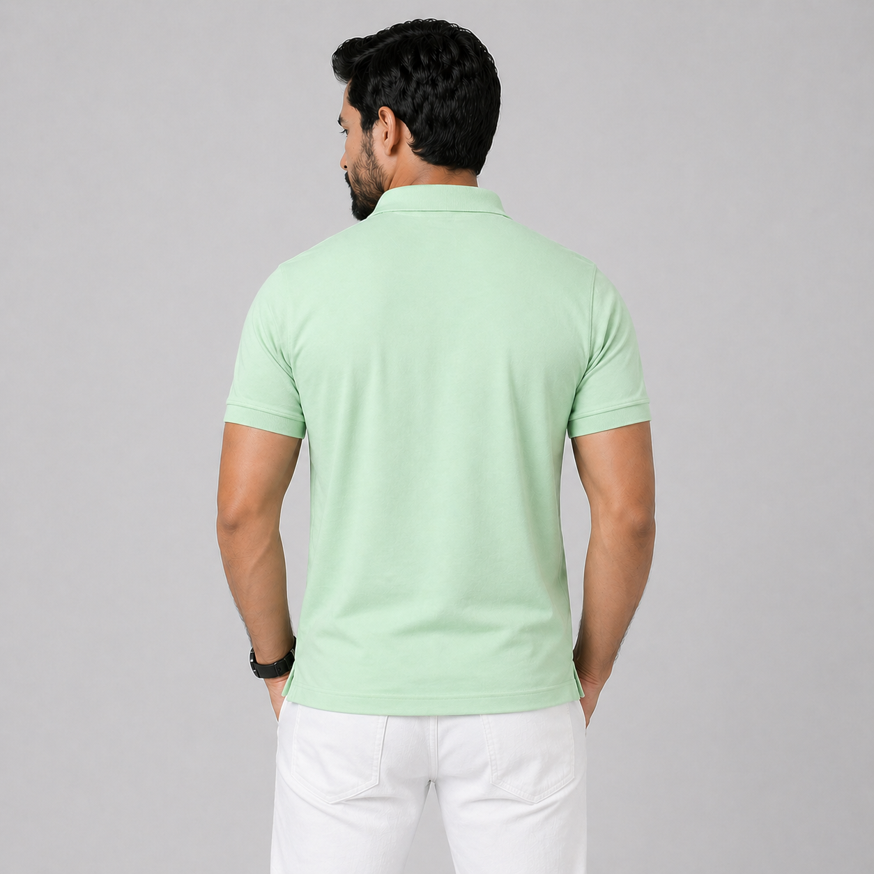Winner Mens Light Grass Green Polo T Shirt -73990