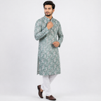 Winner Mens Light Green  Panjabi - 73914