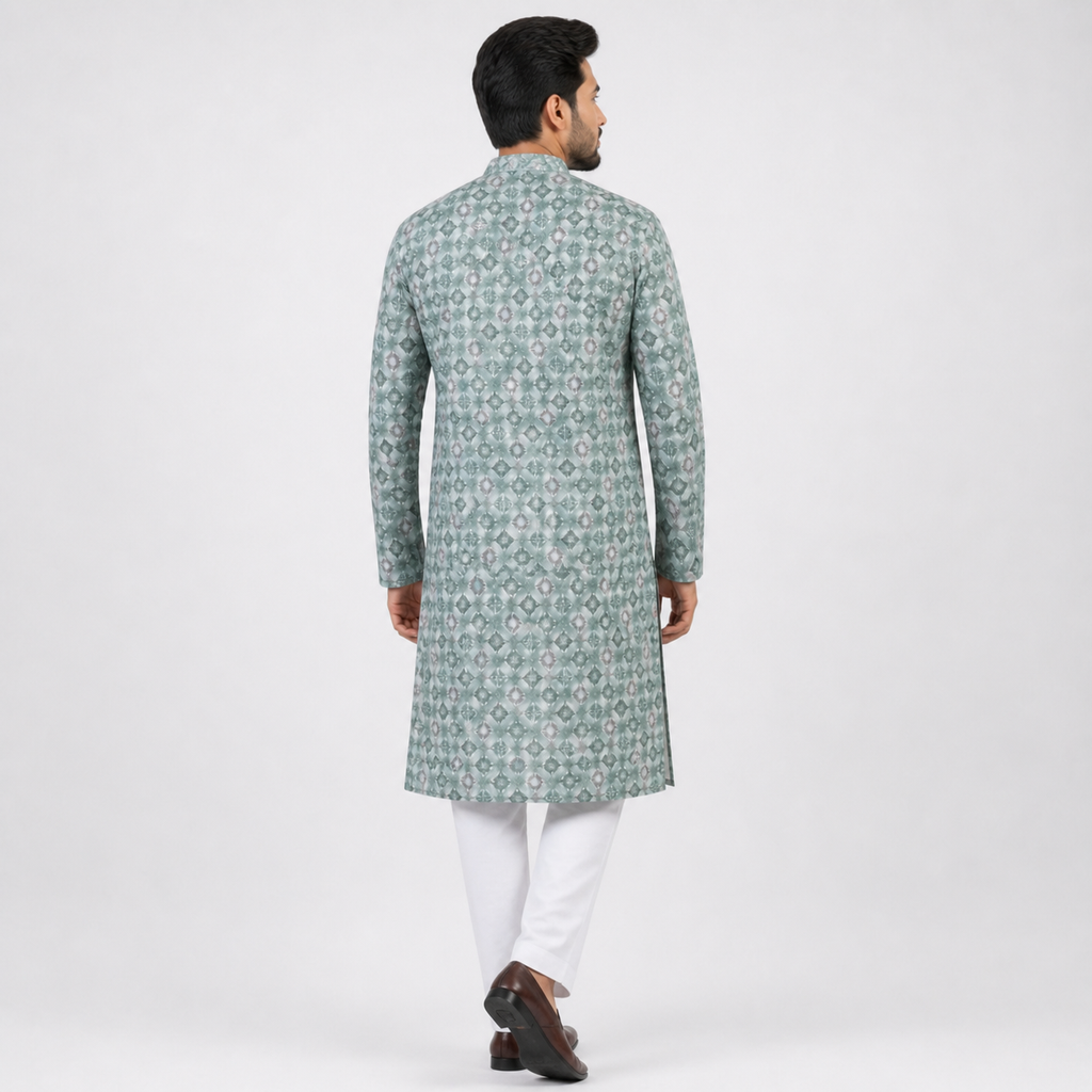 Winner Mens Light Green  Panjabi - 73914