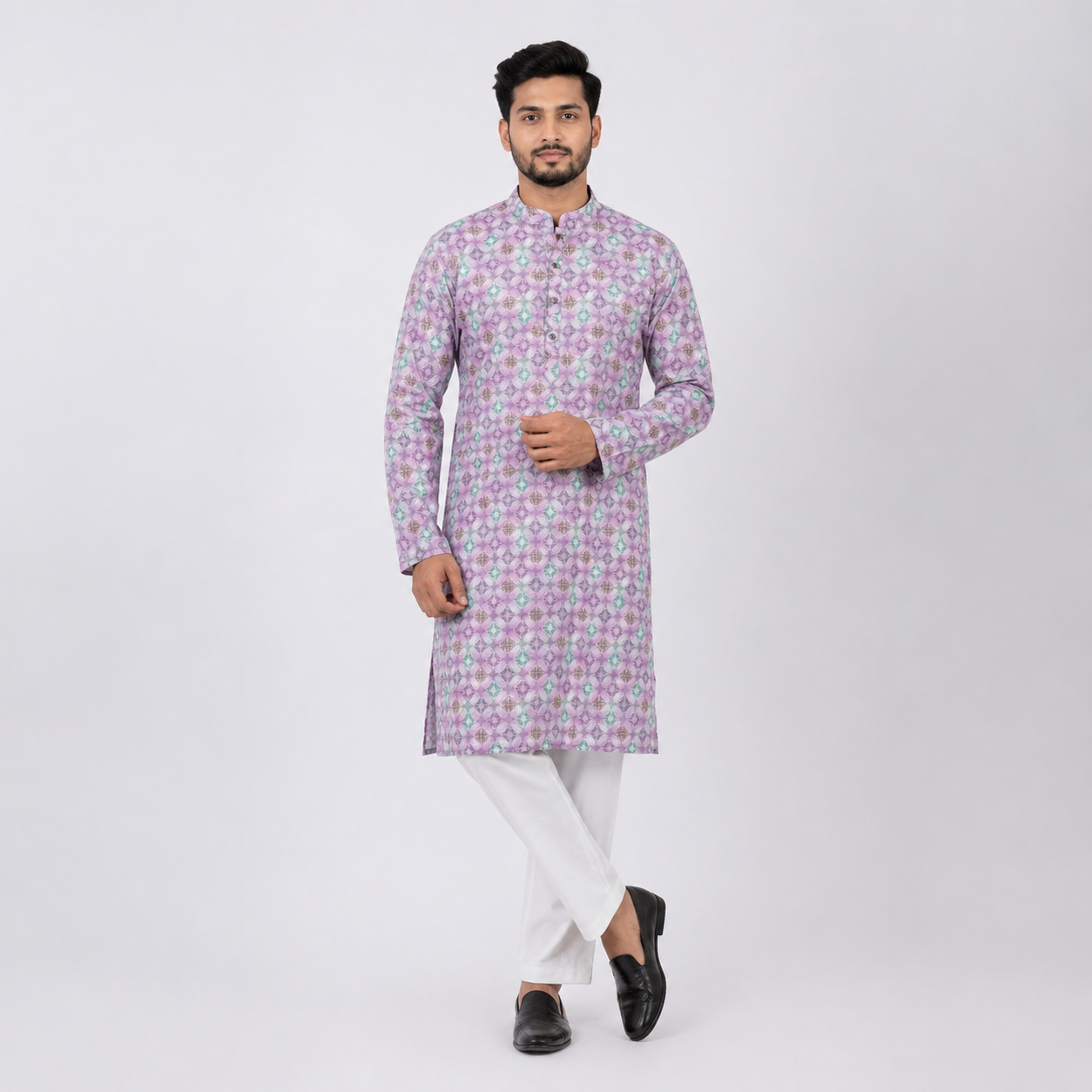 Winner Mens Light Purplr Panjabi - 73914