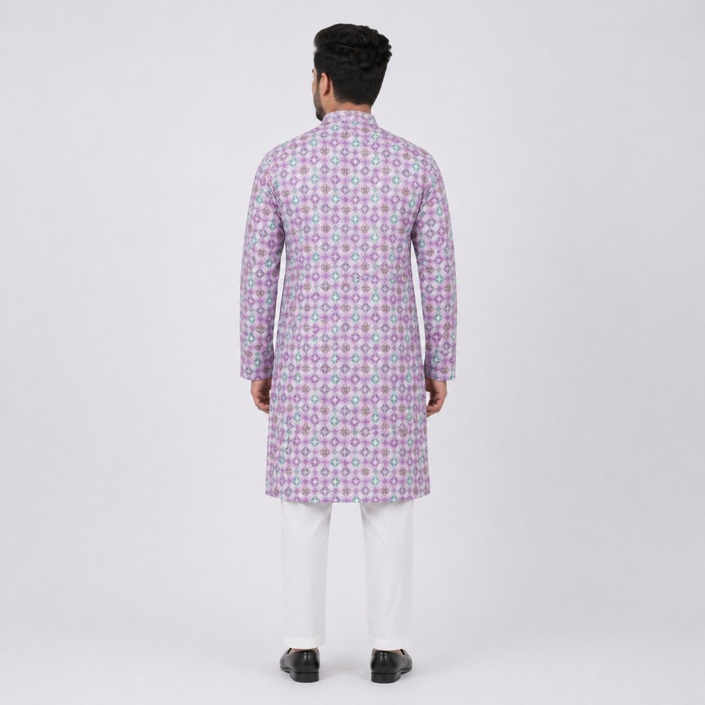 Winner Mens Light Purplr Panjabi - 73914