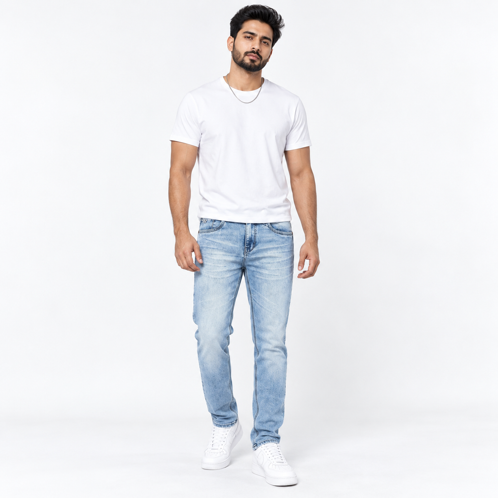 Winner Men's Light Wash Denim Pant 80332
