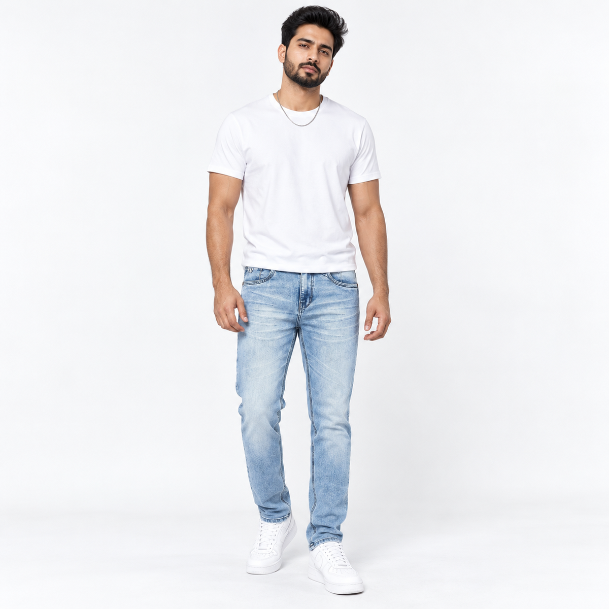 Winner Men's Light Wash Denim Pant 80332