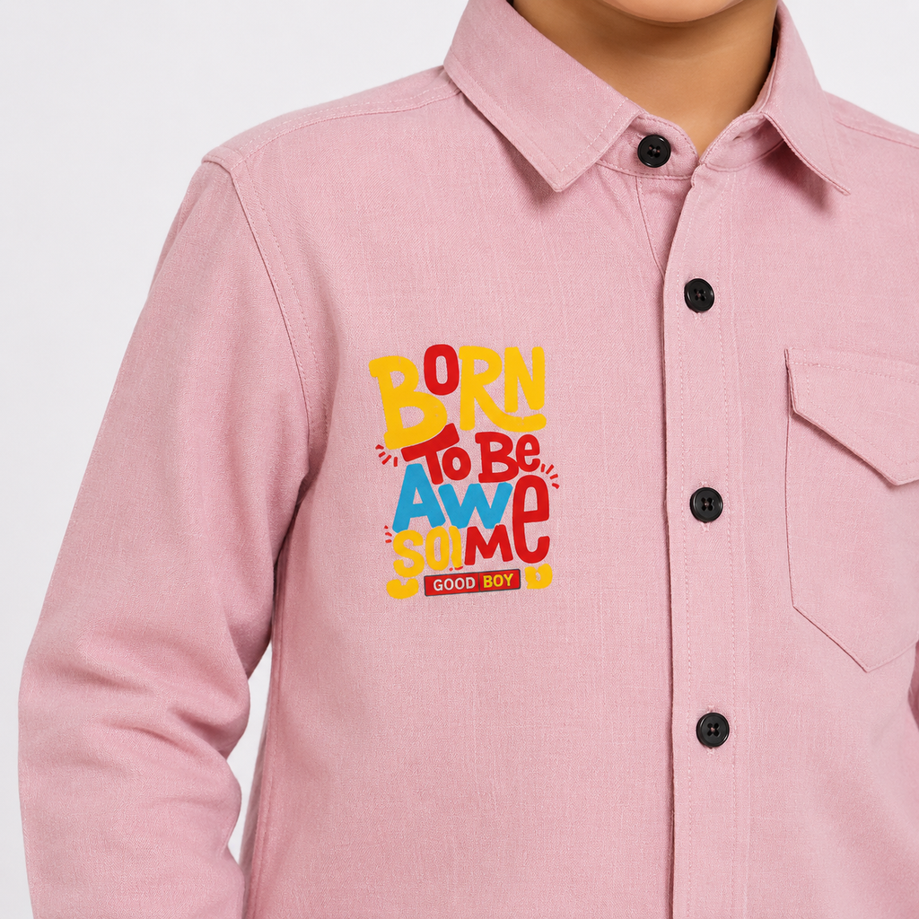 Winner Light Pink Kid's Shirt- 80010