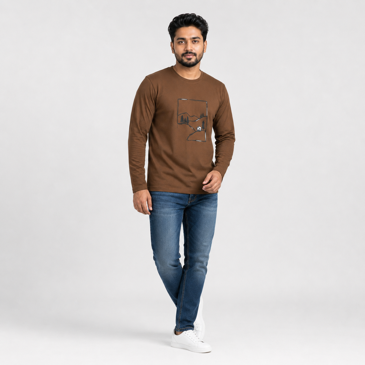 Winner Men's Monk Robe Full Sleeve T-Shirt-80319