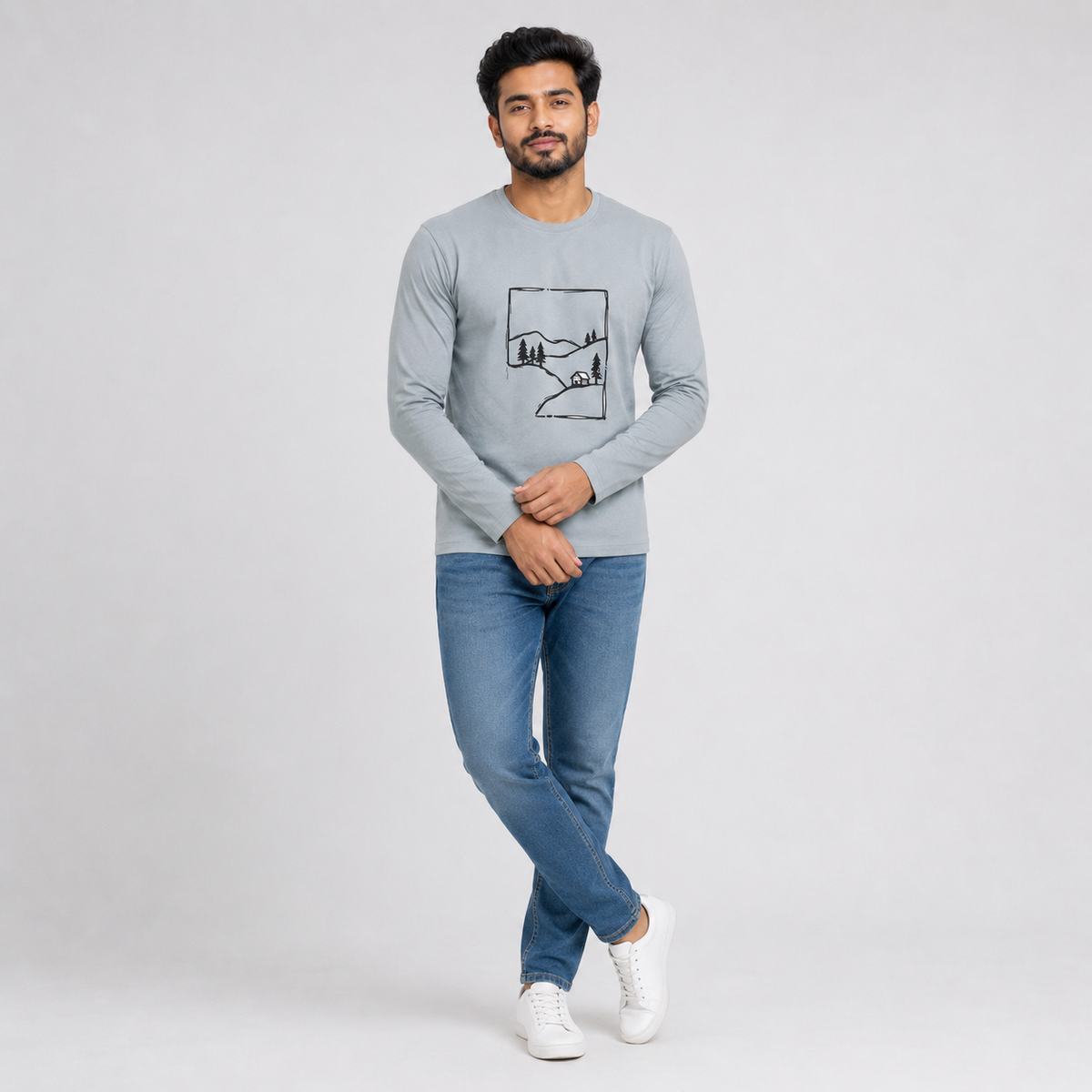 Winner Men's Monument Full Sleeve T-Shirt-80319