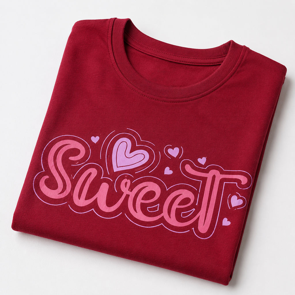 Winner's Maroon Girls T-Shirt - 80140