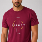 Winner Men's Maroon  T Shirt - 80090