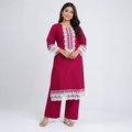 Maroon Ladies Cord Set - 80004