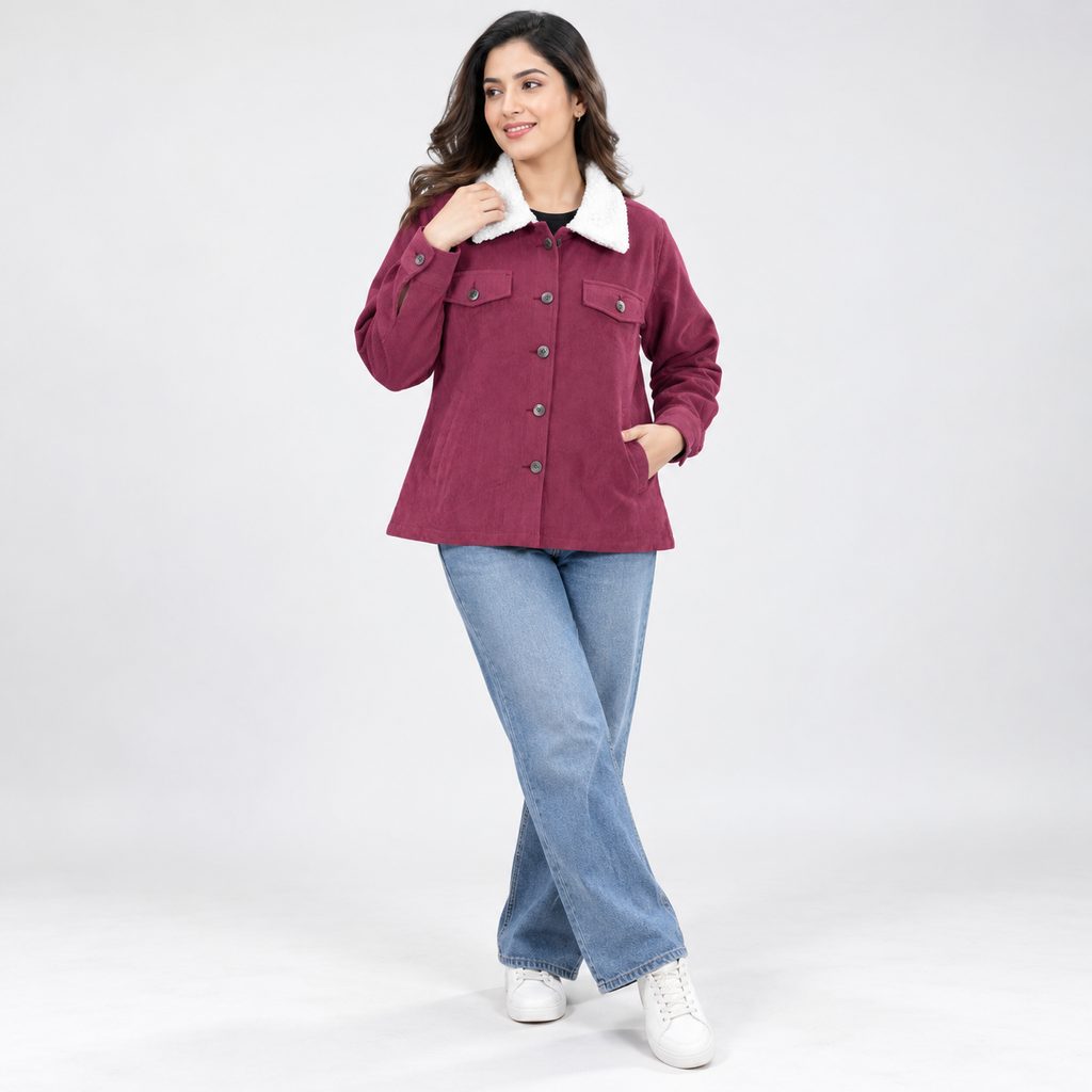 Winner Women's Maroon Jacket-73843