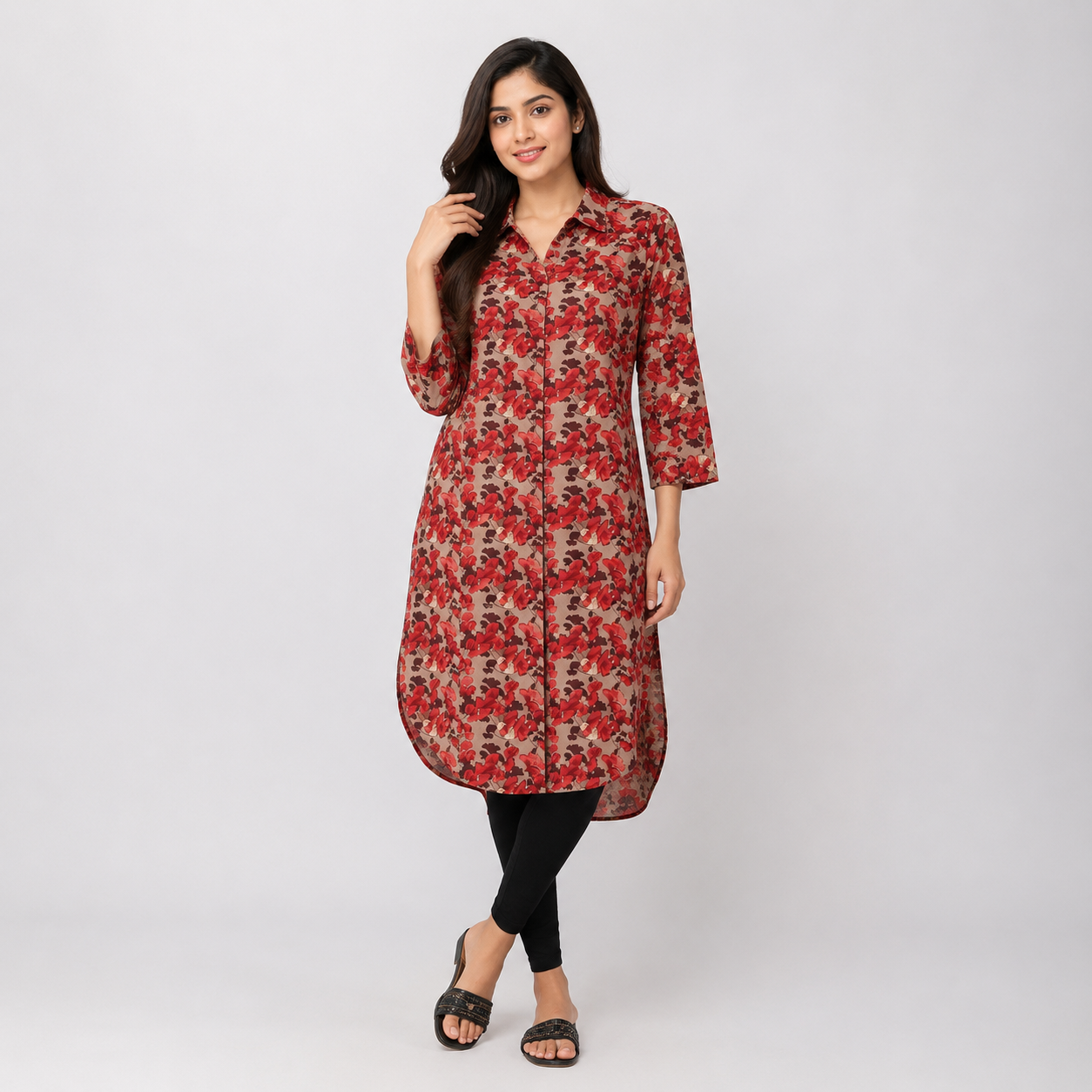 Maroon  Ladies kurti - 73662