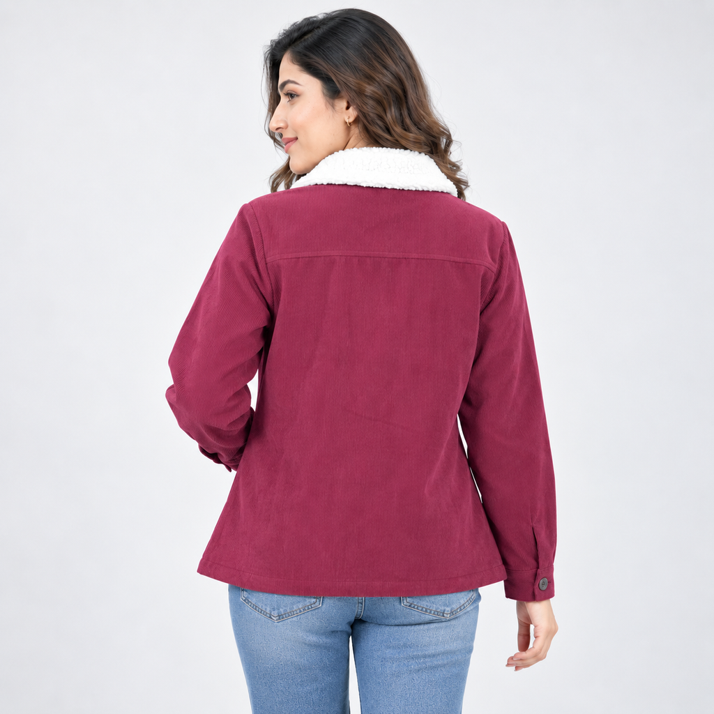 Winner Women's Maroon Jacket-73843