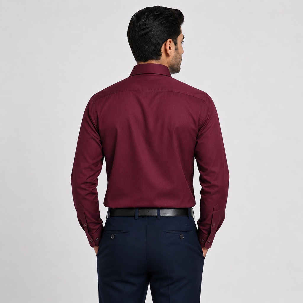 Winner Men's  Maroon SHIRT-80037
