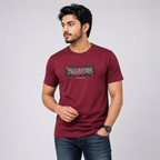 Maroon Slim Winner Men'S T Shirt - 80088