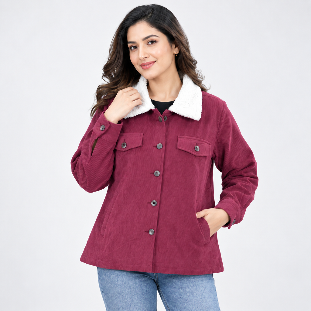 Winner Women's Maroon Jacket-73843