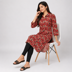 Maroon  Ladies kurti - 73662