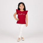 Winner Maroon Kids Girl's/s Top-73748