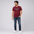 Maroon Slim Winner Men'S T Shirt - 80088