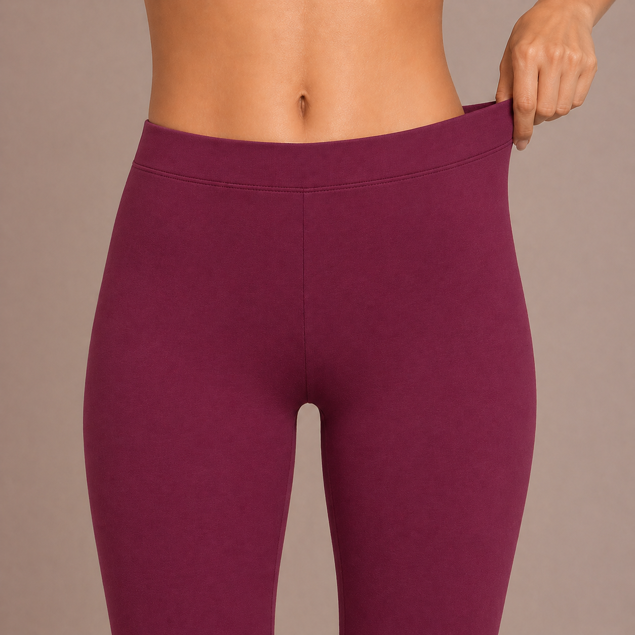 Winner Maroon Womens Modern Fit Leggings -43716