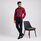 Winner Men's  Maroon SHIRT-80037