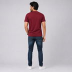 Maroon Slim Winner Men'S T Shirt - 80088