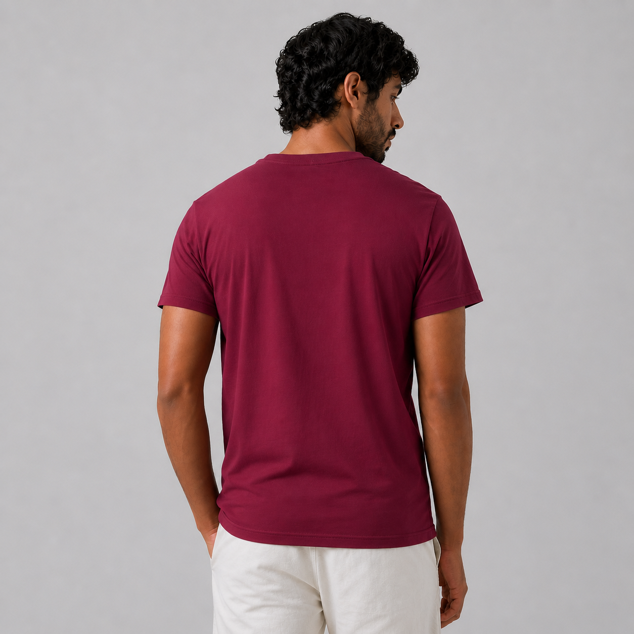 Winner Men's Maroon  T Shirt - 80090